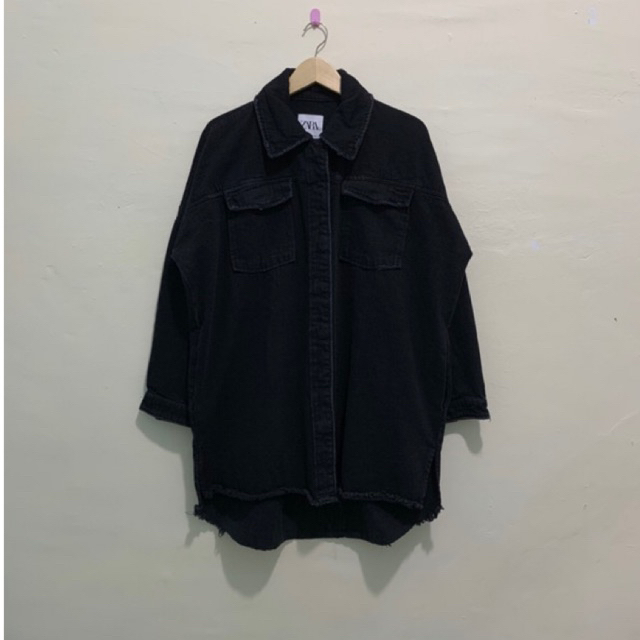 KEMEJA/TUNIK ZARA HITAM