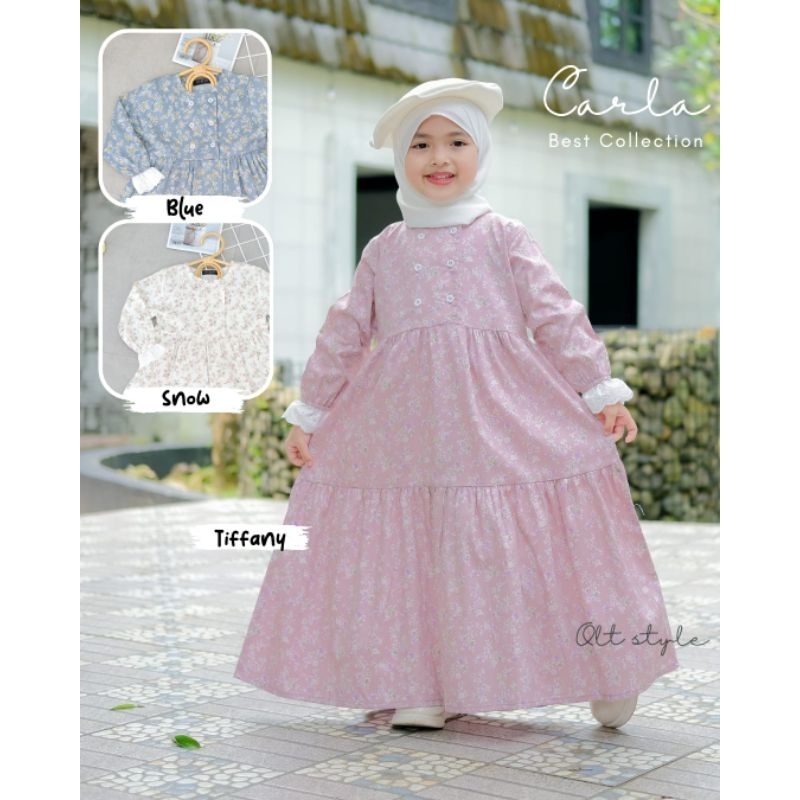 READY STOCK ‼️GAMIS CARLA DRESS ONLY TANPA HIJAB BY OLT STYLE ORIGINAL