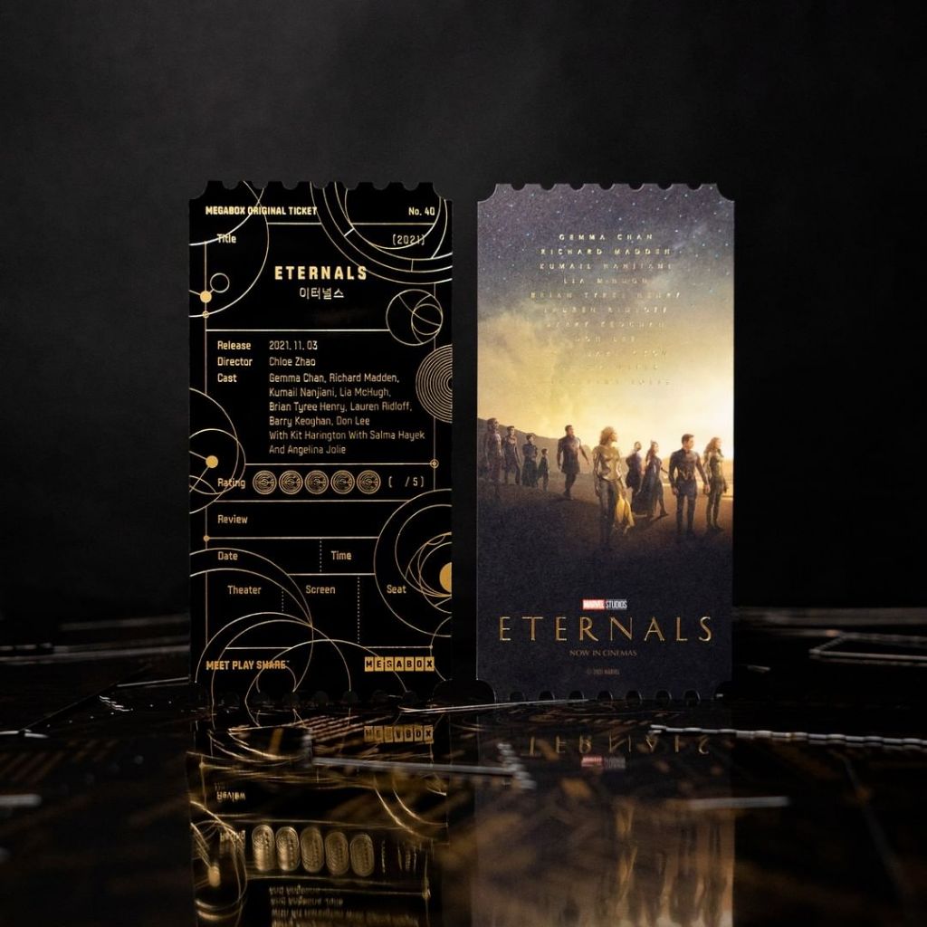 MEGABOX KOREA ORIGINAL TICKET No.40 - ETERNALS
