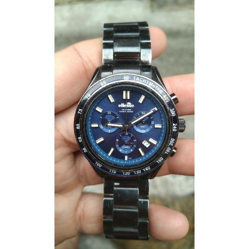 jam tangan ellesse chronograph second bekas orginal preloved
