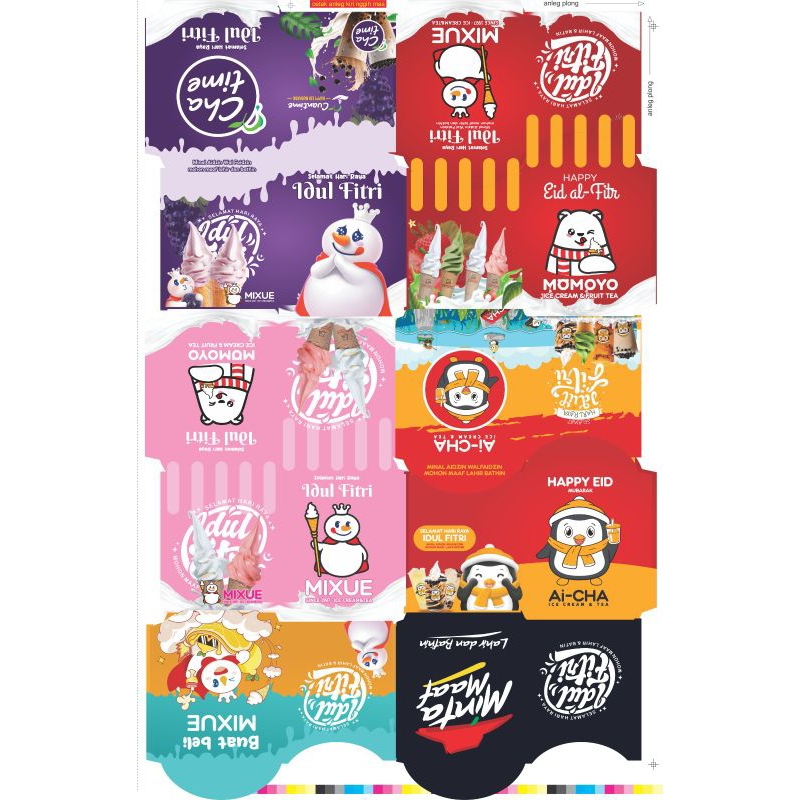 

1000Lembar amplop medium resto