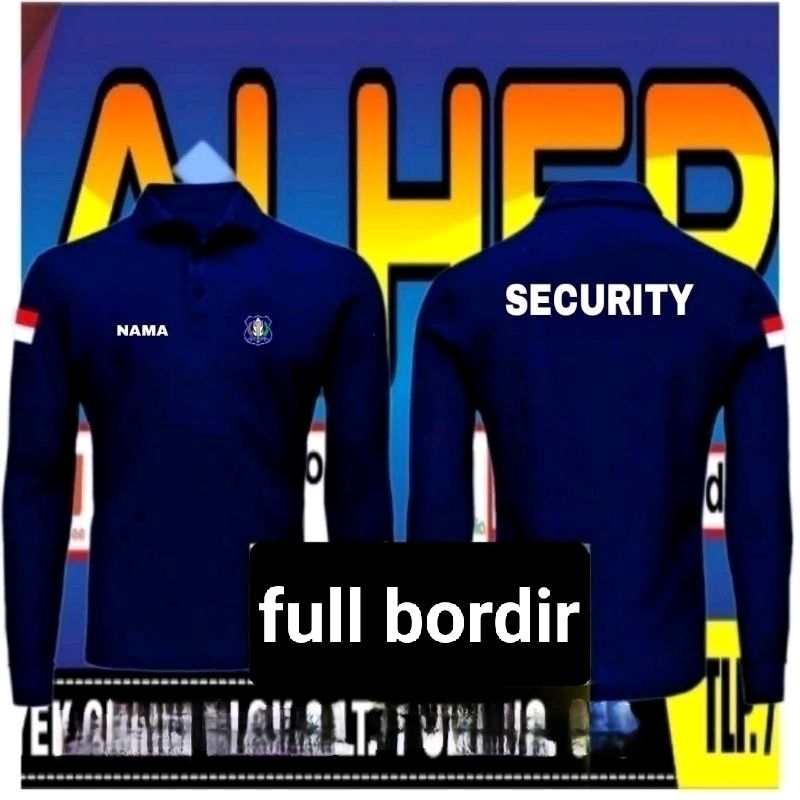 Kaos security kaos kerah security baju security kaos polo security polo shirt security kaos satpam k