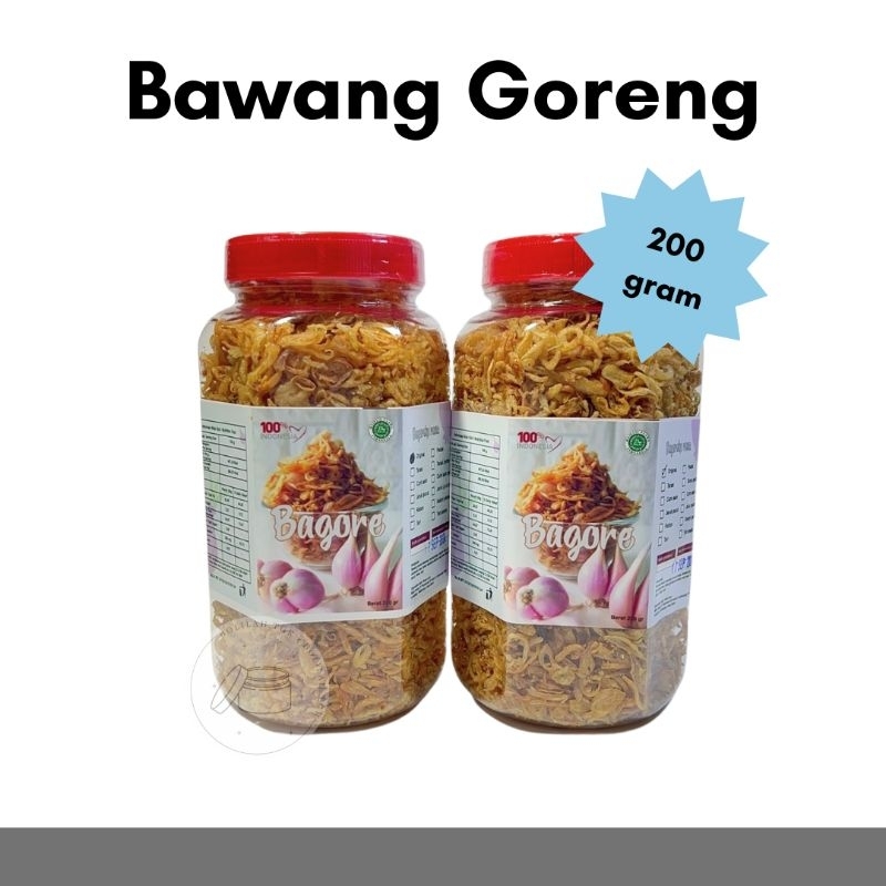 

Bawang Goreng Bagore (Bawang Goreng Renyah) 200gr