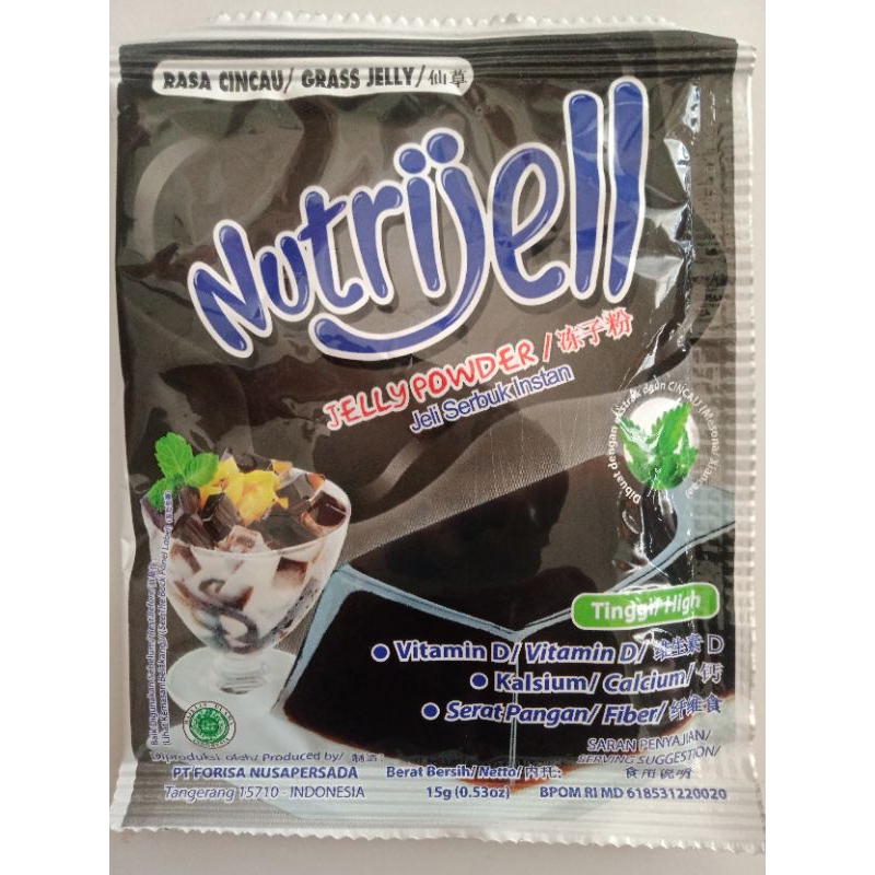 

Nutrijell Jelly Powder Rasa Cincau 15gr