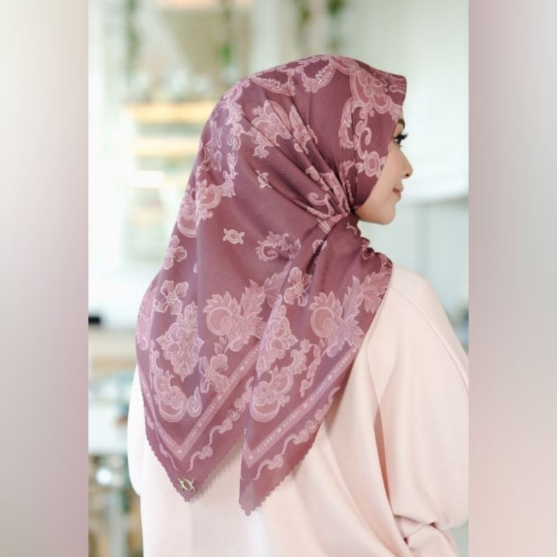 Wearing Klamby Pandai Sikek Series Scarf Andara