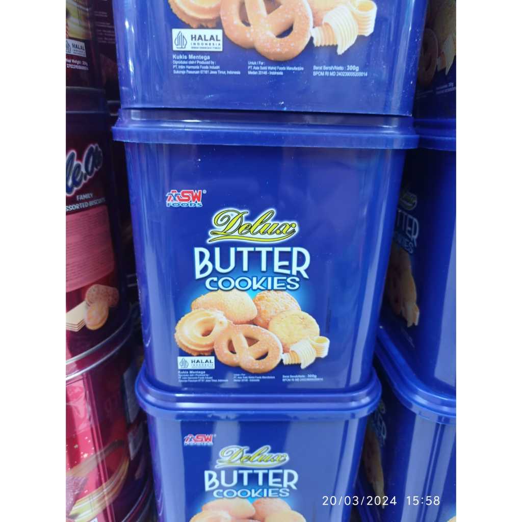 

ASW DELUXE BUTTER COOKIES 300GR - BISKUIT LEBARAN