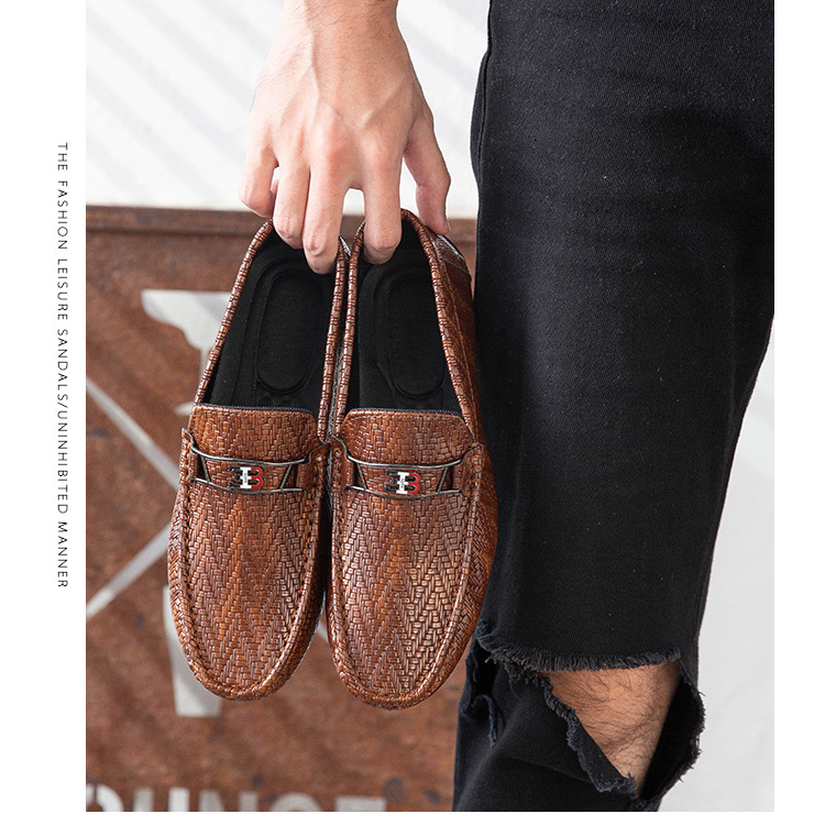 Sepatu slip on pria kulit mr darwis mr006