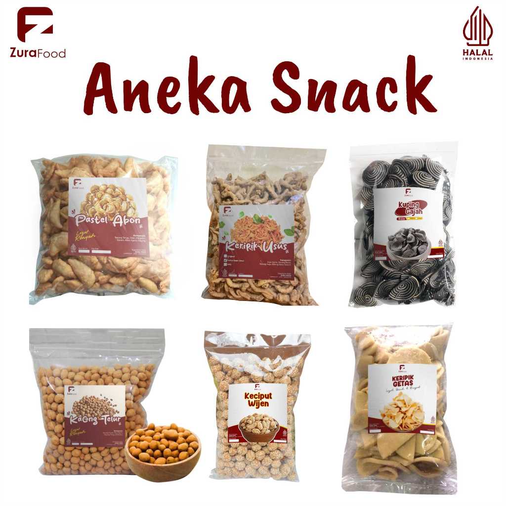 

Zura Food Aneka Snack Lebaran Kiloan Murah Premium | Cemilan Camilan Bal Grosiran