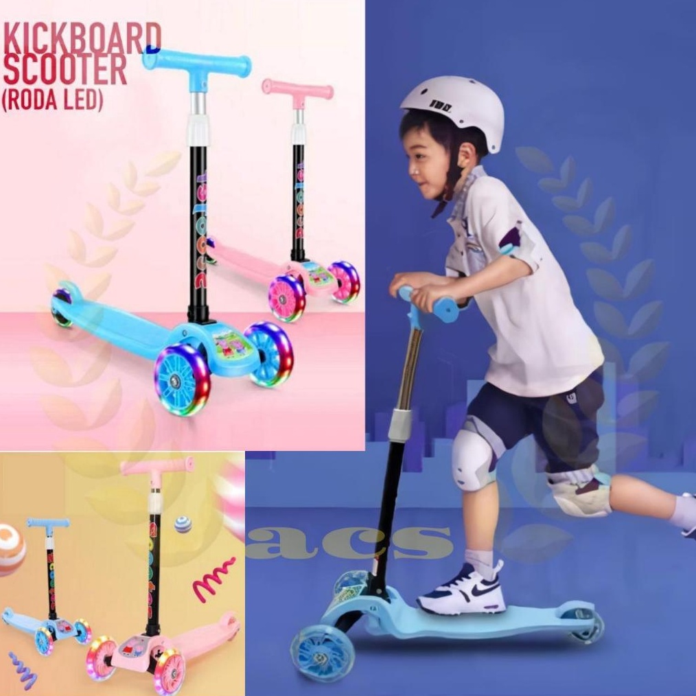 STAR BRANDS Skuter Anak Roda 3  Scooter Otoped Anak  Skuter Lipat  Toys gas