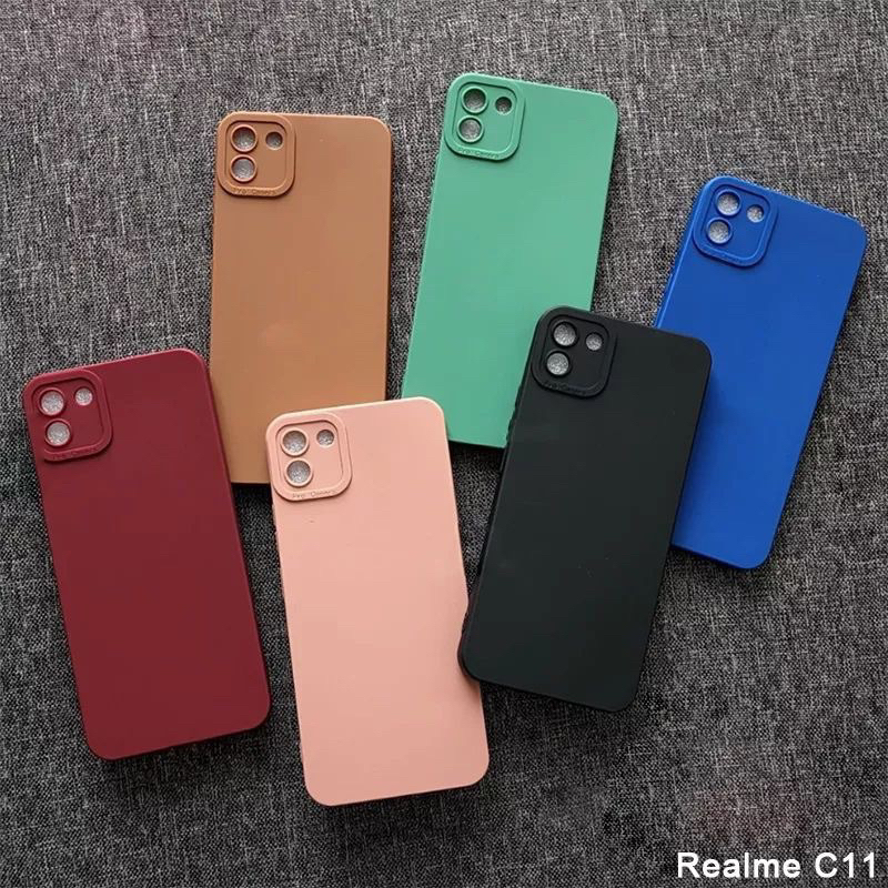 Case Silicone Pro Camera Realme C11 2020 / C11 2021 SoftCase Terbaik