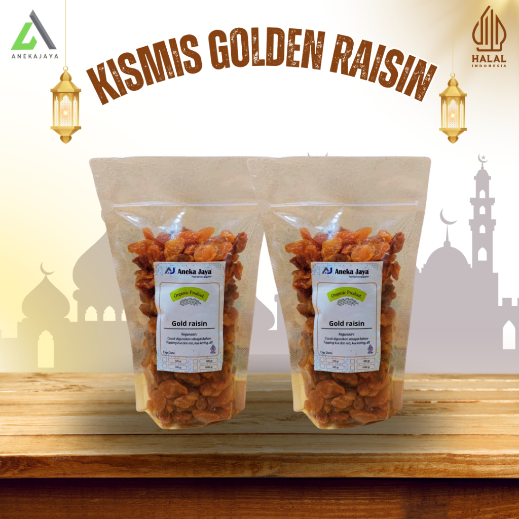 

Kismis Kuning Golden Raishin Halal Premium