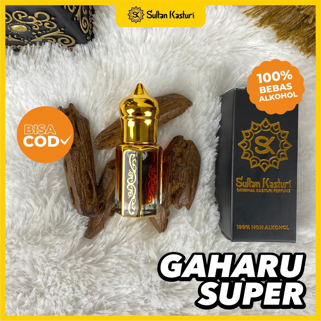 Gaharu Super - Minyak Wangi Gaharu Asli Super Premium Original Sultan Kasturi 6ML