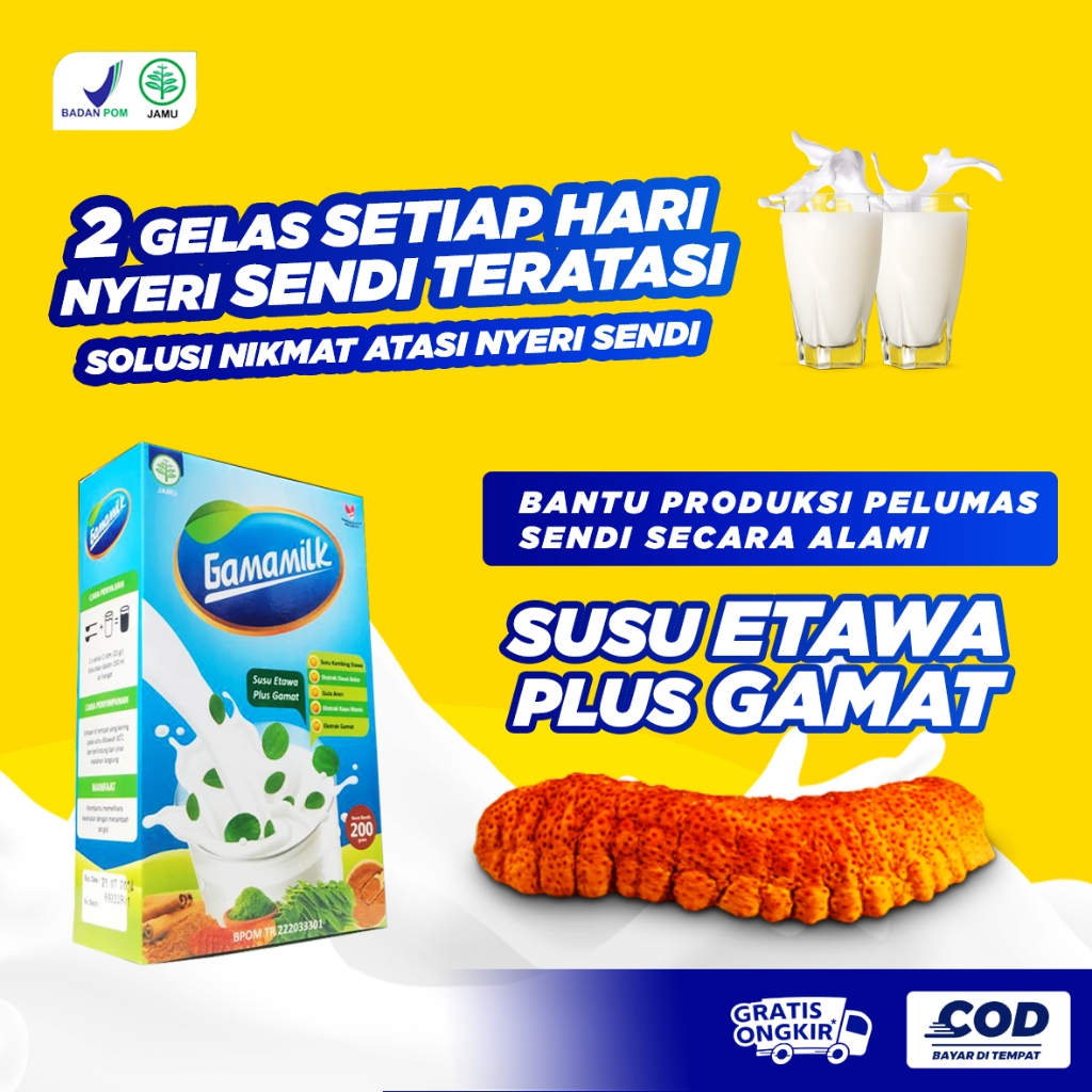 

GAMAMILK - SUSU ETAWA SPESIALIS ATASI NYERI SENDI