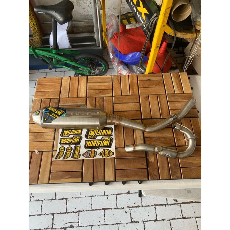 norifumi knalpot honda crf 150 rocket 4 bore up kompetisi