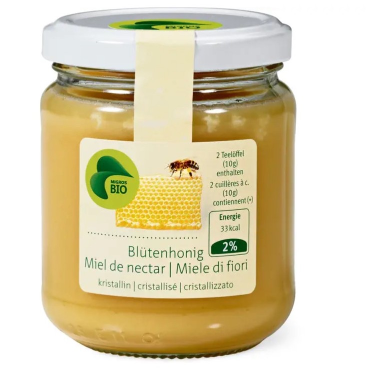 SWISS Import - Migros Bio · Madu Blütenhonig · kristallin 250g