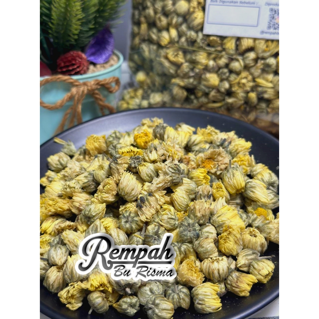 

Bunga Chrysanthemum Kering 100 Gram - Rempah Bu Risma