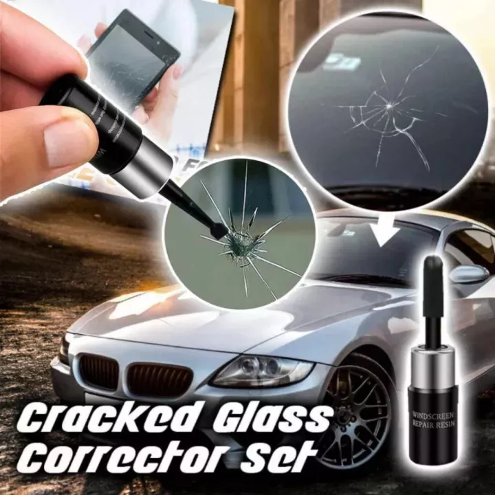 Windshield Repair Kit Glass Lem Kaca Mobil Hp Aquarim Penghilang Retak Super Kuat Tanpa Bekas Ori