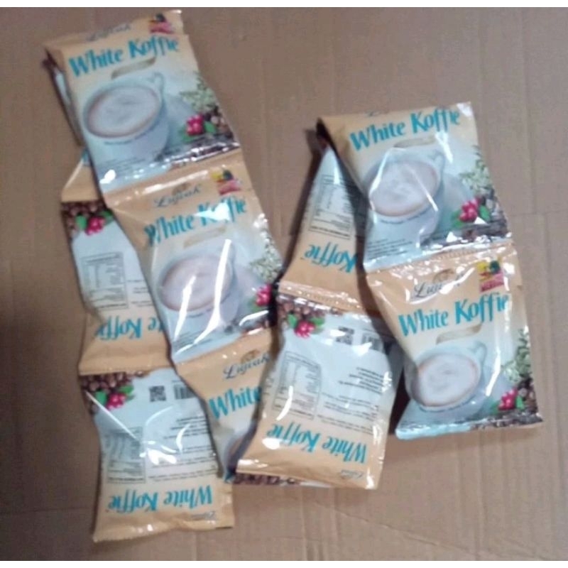 

Kopi Luwak White Koffie Renceng isi 10 Pcs