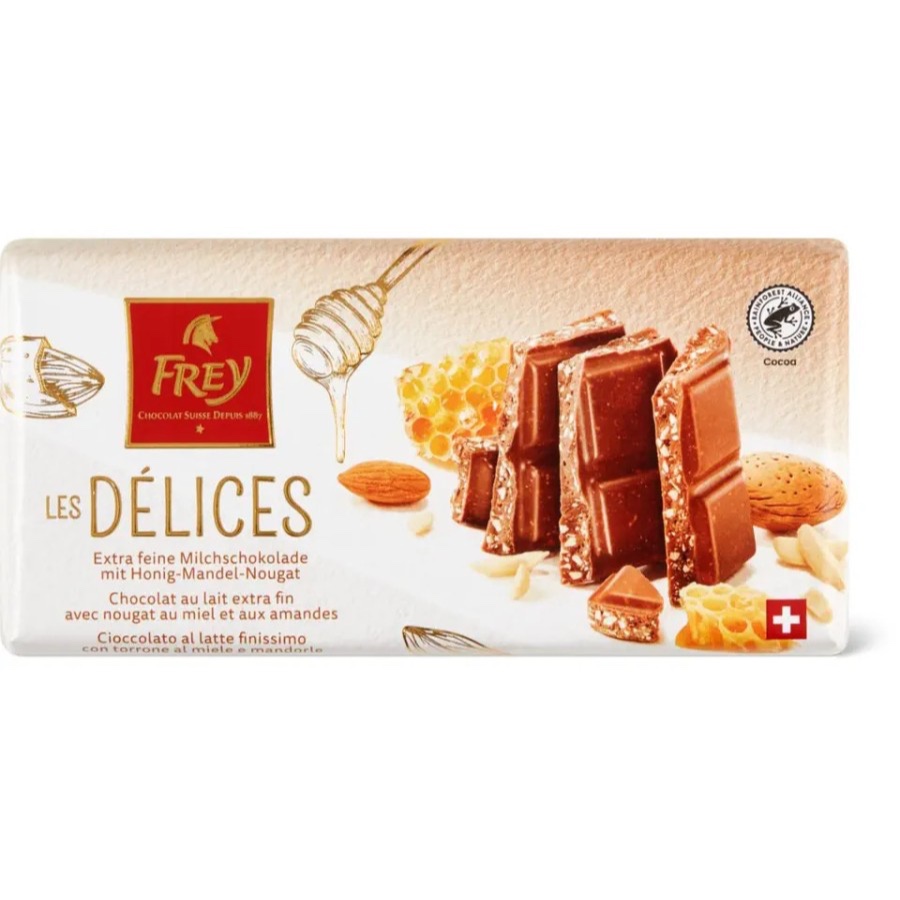 

SWISS Import - Frey Les Délices - Cokelat Susu - Nougat Madu Almond