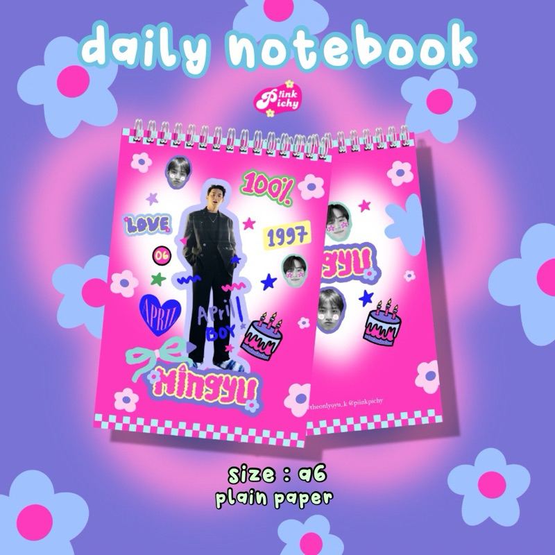 

[READYSTOCK] Daily Notebook (blockbook) Mingyu seventeen