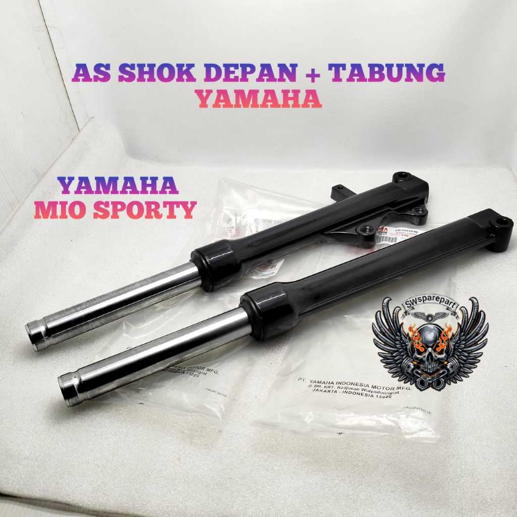 AS SHOK DEPAN SET TABUNG YAMAHA MIO SPORTY KARBU KUALITAS ORIGINAL ORI PRESISI SANGAT BAGUS PIPA SHO