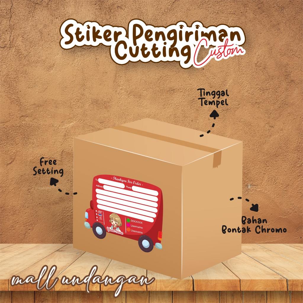 

STIKER STICKER PENGIRIMAN OLSHOP CUTTING CUSTOM MURAH