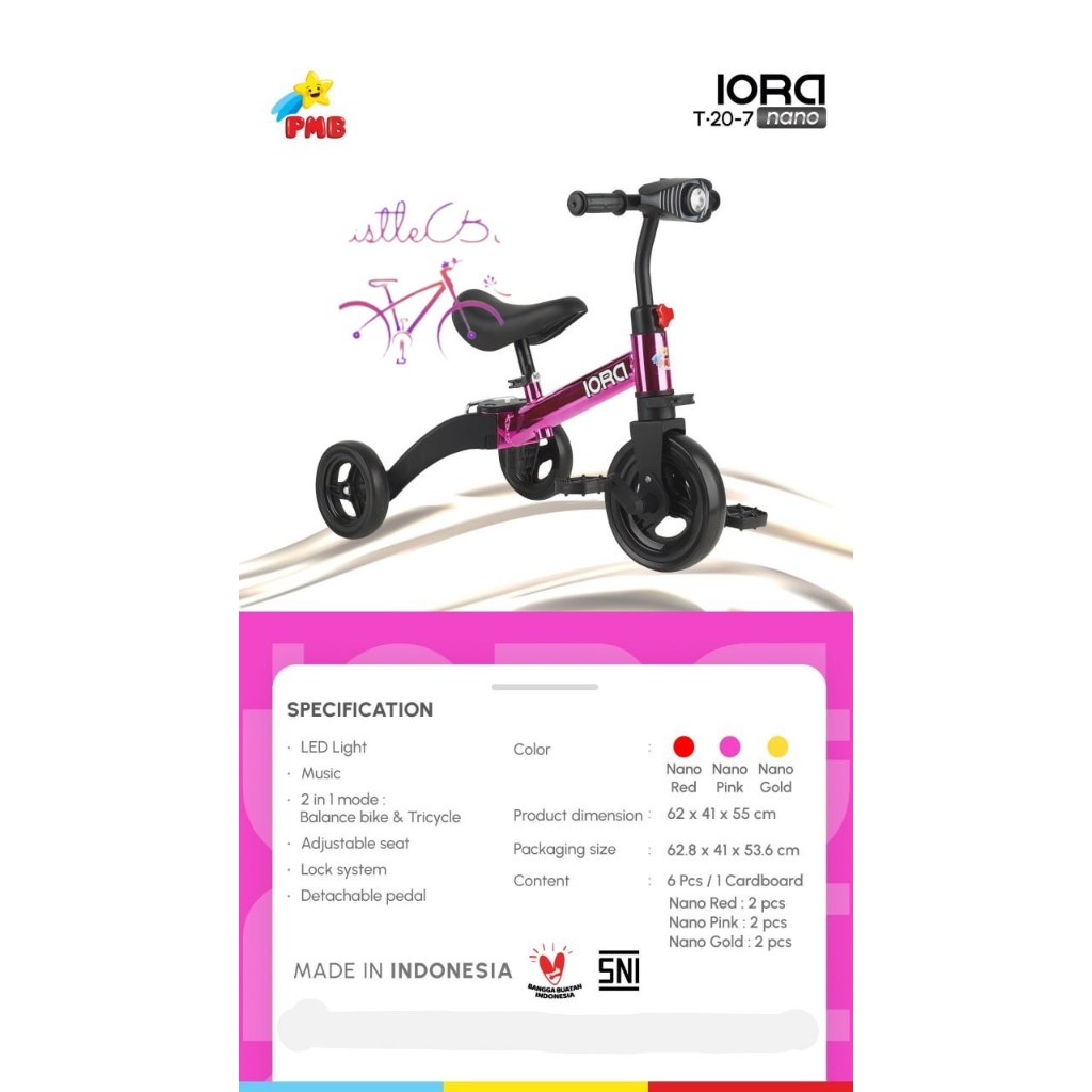 TRICYCLE IORA T20-7 NANO SERIES PMB