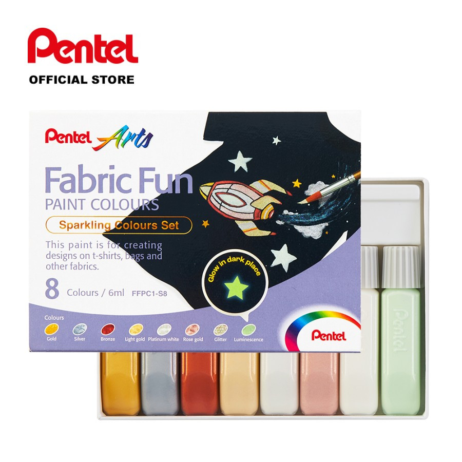 

Cat Kain / Fabric Fun Paint Colours Sparkling Pentel