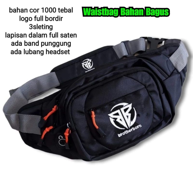 Waistbag Tas selempang List Orange tas selempang