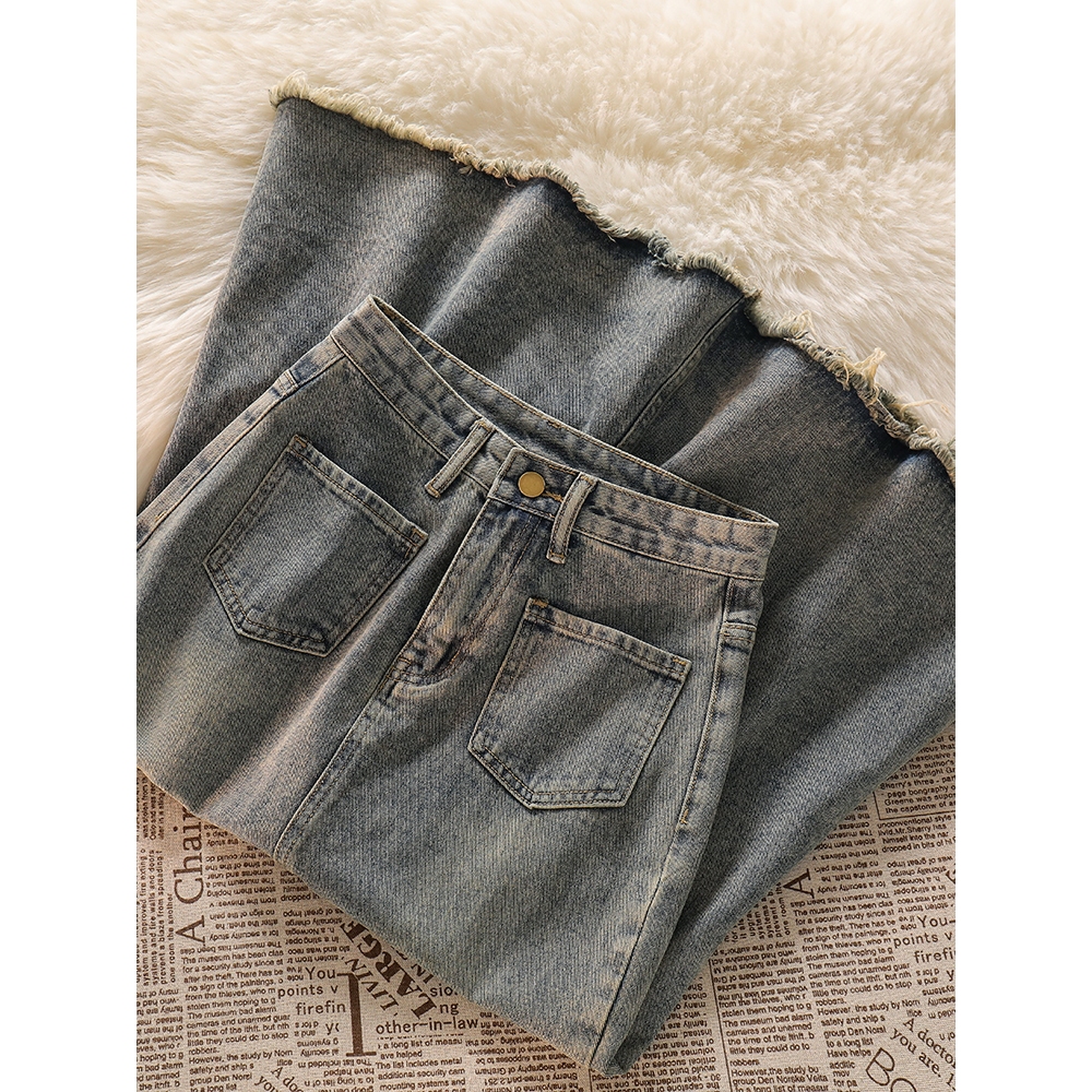 XIAOZHAINV rok span korean style Rok Jeans Wanita kulot jeans high waist kulot jeans wanita rok jean