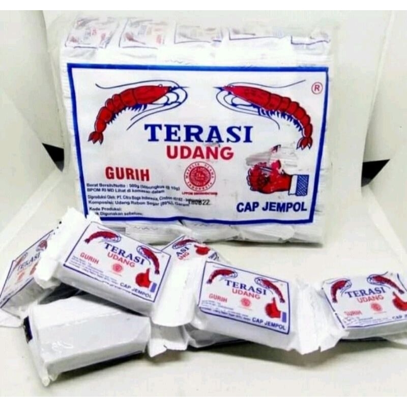 

Terasi udang rebon cap jempol