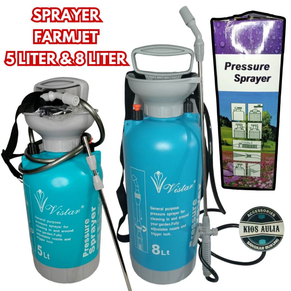 JODIKALISARI1 - SEMPROTAN FARMJET VISTAR SPRAYER 5 LITER & 8 LITER ALAT SEMPROT TAMAN BARU