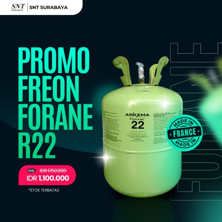 Jual Freon R22 Forane Arkema R22 AC / Freon AC R22 FORANE Surabaya