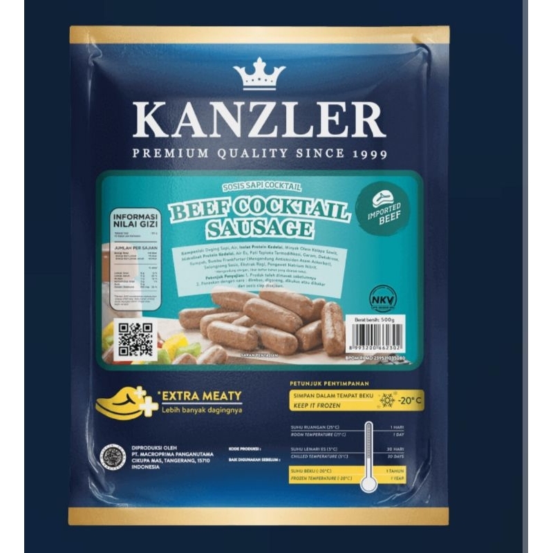 

BEEF COCKTAIL SAUSAGE Kanzler 500gr