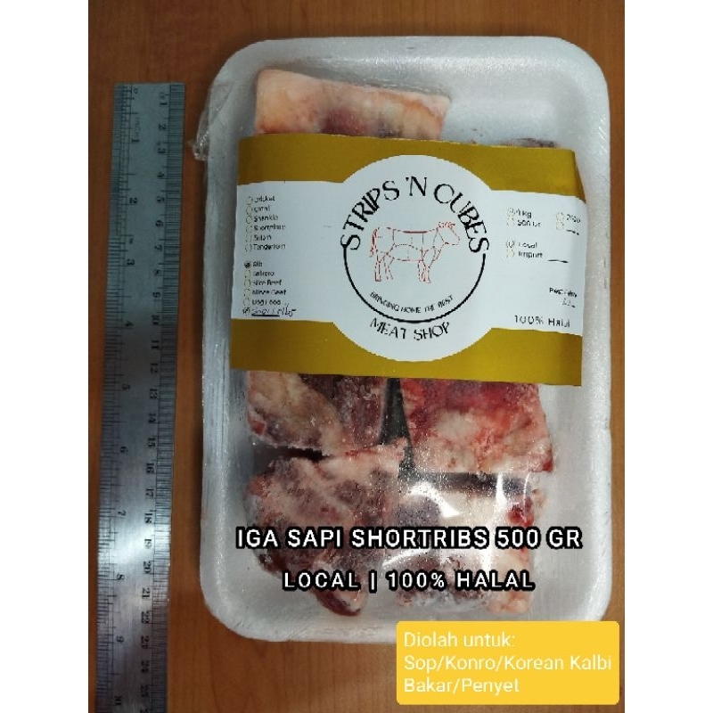 

500 Gr - Shortribs Beef | Iga Sapi | Import | 100% Halal | Sop Konro Bakar Penyet Korean Kalbi