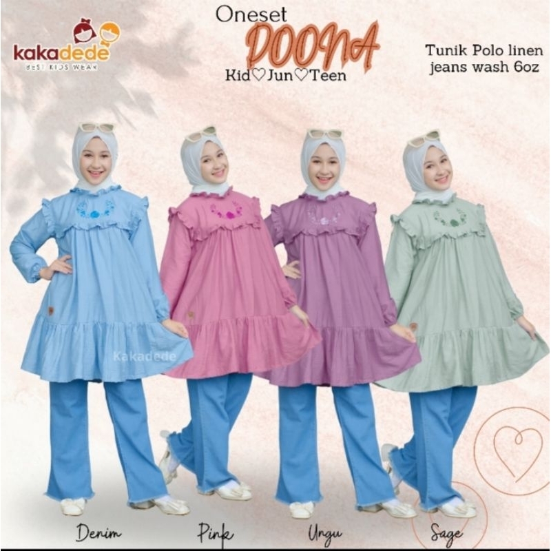 Oneset Doona By Kakadede Setelan Anak Perempuan Doona