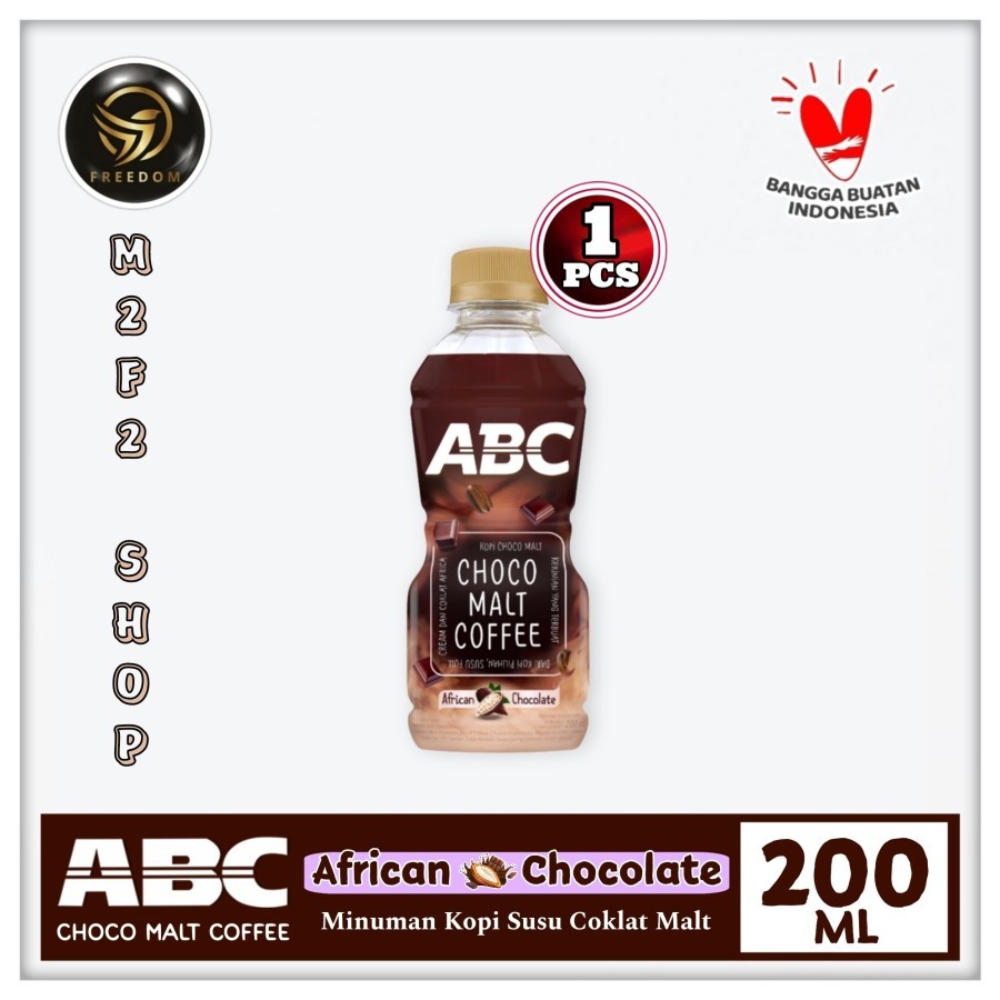 

Kopi Susu ABC African Choco Malt Coffee Botol Pet - 200 ml (Kemasan Satuan)