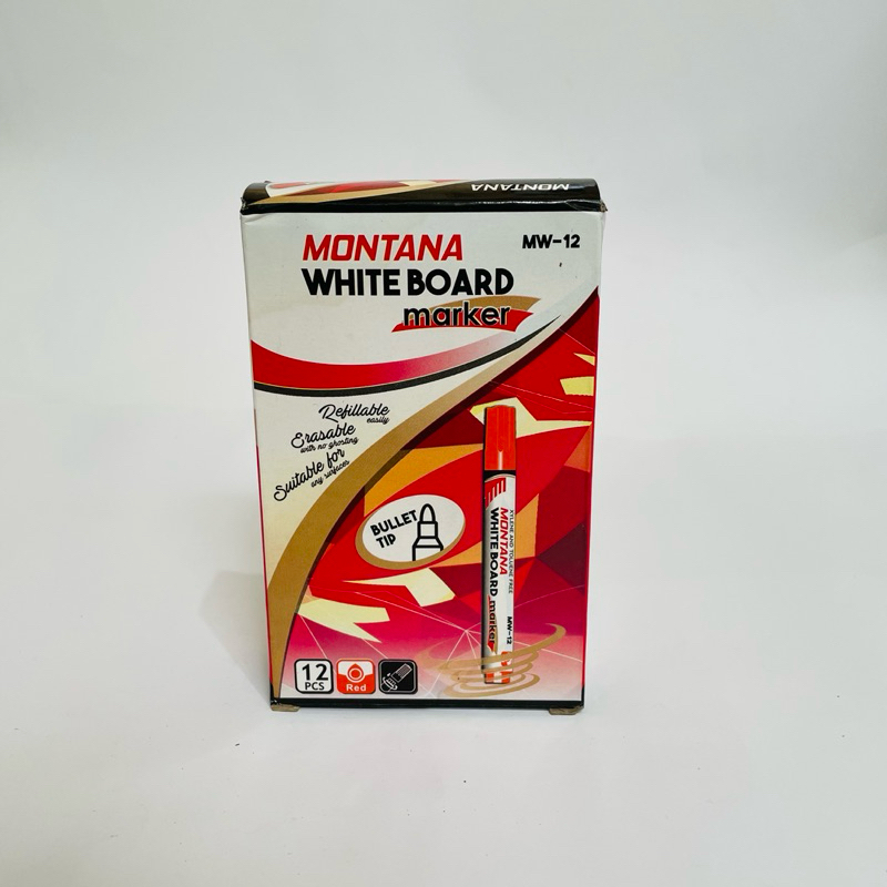 

Montana Spidol Whiteboard MW-12 Merah (1 Pcs)