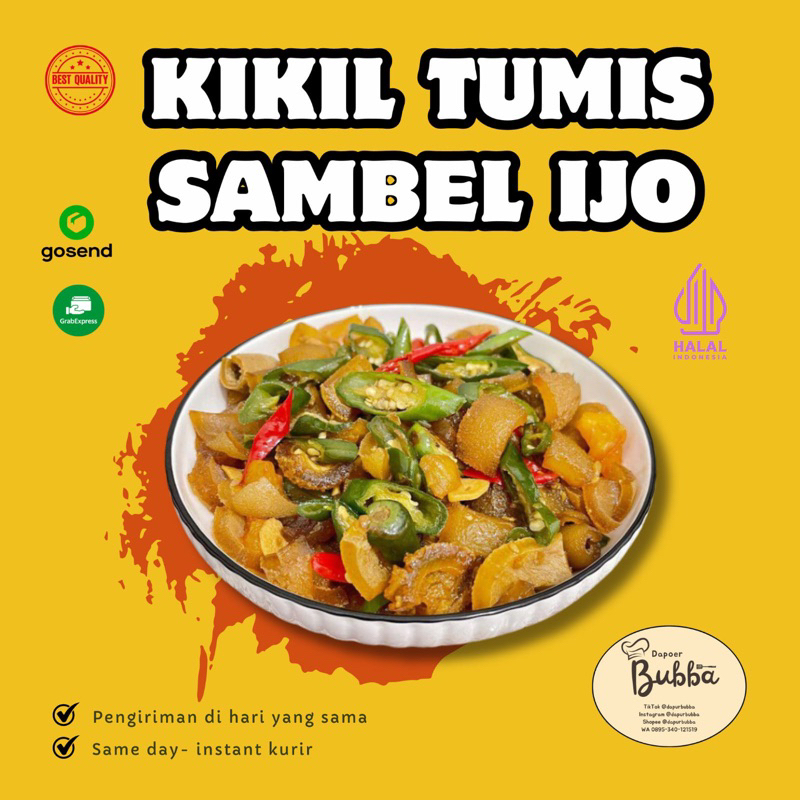 

Kikil tumis Cabe Ijo/Masakan siap saji