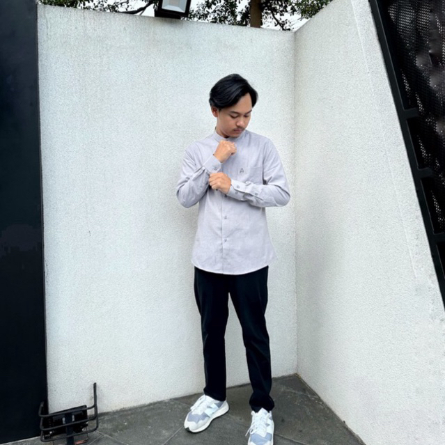 AEH KEMKO • Dust Grey • Kemeja Koko Habib Ahmad Ahadar