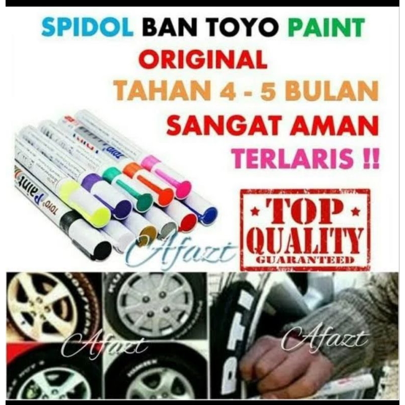 

Spidol Ban Toyo Marker Paint Untuk Ban Mobil dan Motor
