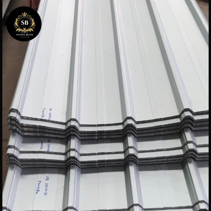 Atap pvc / atap UPVC MASPION SINGLE LAYER.EFEKTIF 84CM (sejenis Alderon)