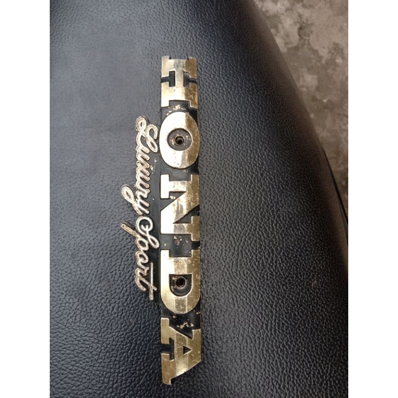EMBLEM LOGO TANGKI HONDA GL PRO GL MAX ORIGINAL BAHAN KUNINGAN