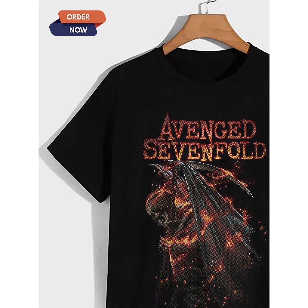 KAOS KLATEN / TSHIRT DISTRO AVENGED SEVENFOLD / AX7 METAL BAND / T-SHIRT DISTRO/ MOTIF / DESAIN / DT