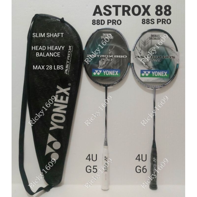 RAKET BADMINTON YONEX ASTROX 88S PRO G3 (SILVER BLACK) - YONEX ASTROX 88D PRO GEN 3 (BLACK SILVER)  