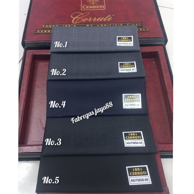 kain wool original lanificio F.lli cerruti dalk 1881 pure wool italy bahan jas premium