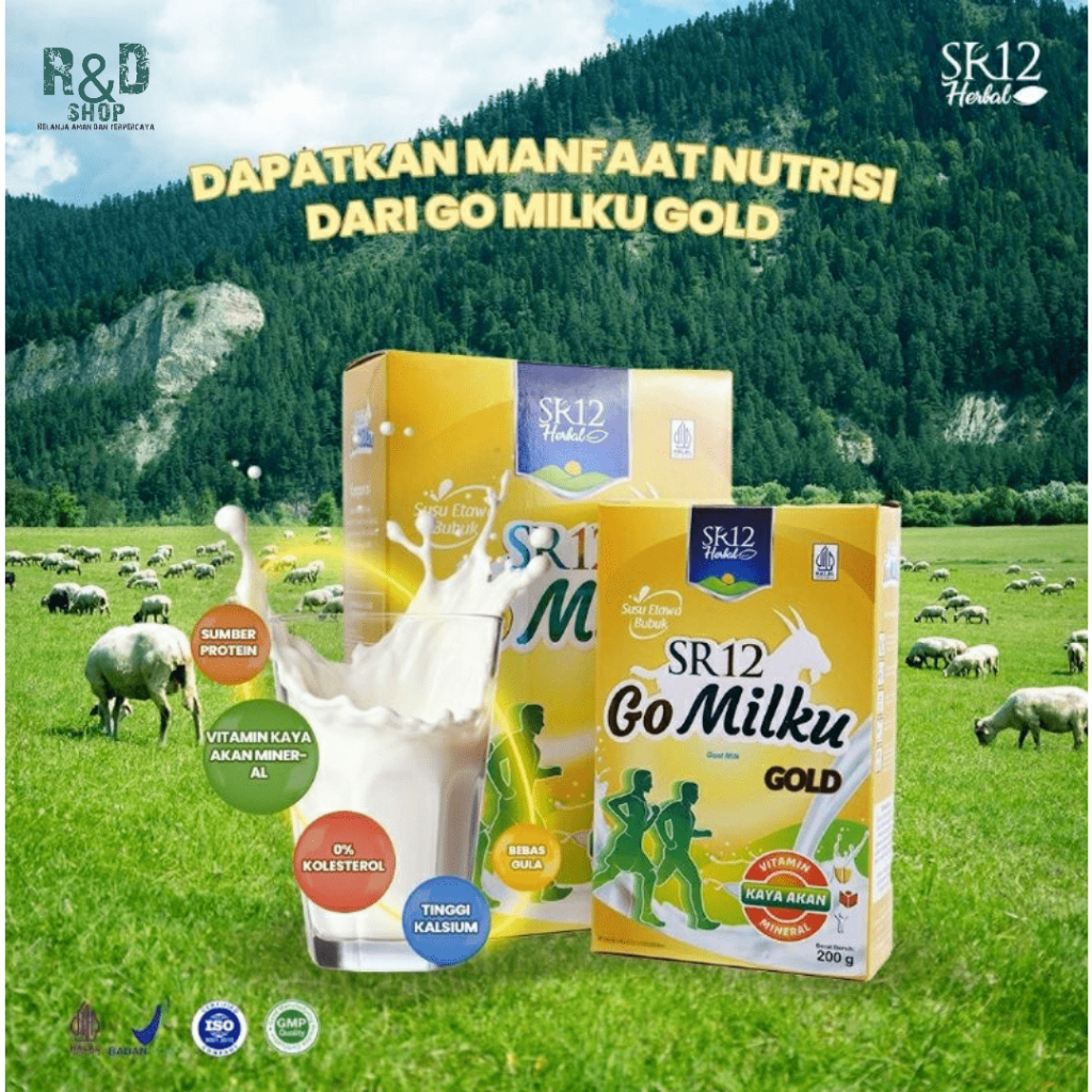 

GOMILKU SR12 GOLD / SUSU KAMBING / SUSU ETAWA KUALITAS PREMIUM 200g