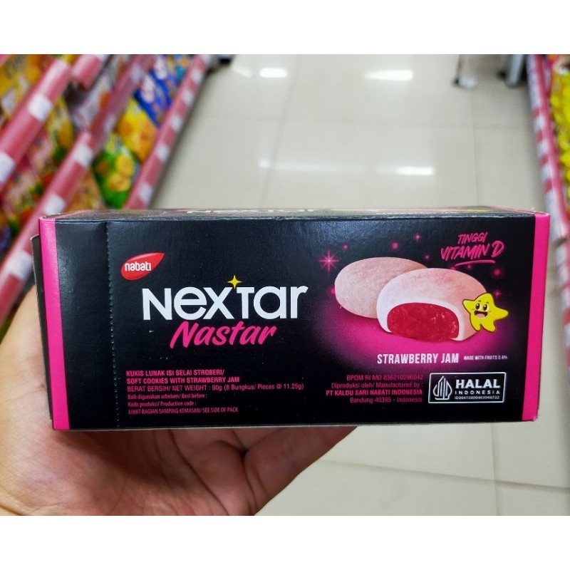 

Nabtai Nextar Strawberry 90 Gram | Nextar Strawberry Isi 8 Pics | 1 Box