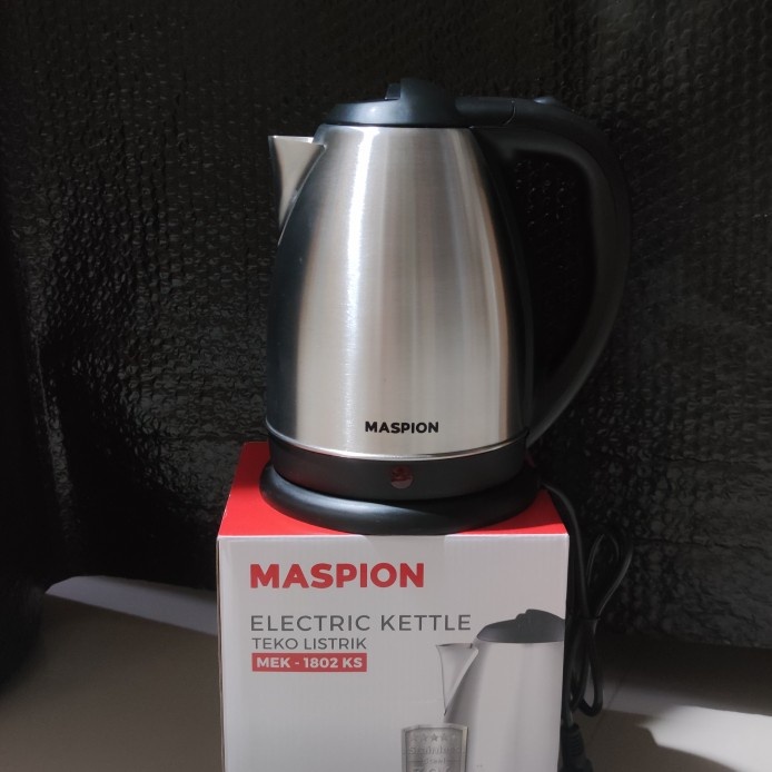 Hot Deals Electric Kettle/Teko Listrik/Mug Listrik Maspion Mek 1802 Ks 1,8 Liter Stainless Steel 500