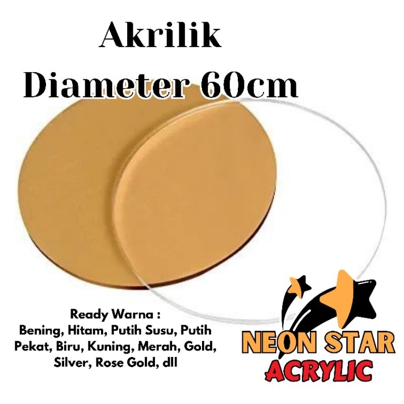 Akrilik Bulat Diameter 60cm / Akrilik Lingkaran / Akrilik Lembaran